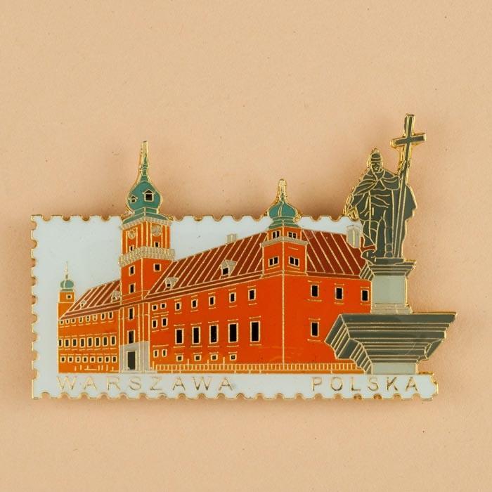 Metal Stamp Magnet - Warsaw, Royal Castle