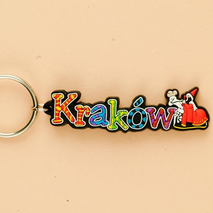 Flexible Keychain - Krakow, City Name
