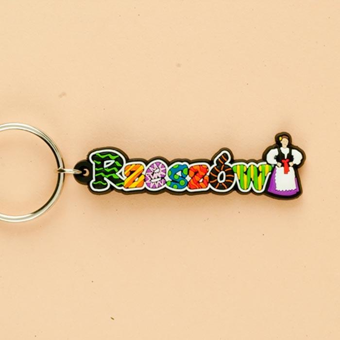 Flexible Keychain - Rzeszow, City Name
