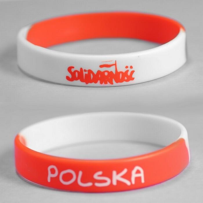 Adult's Rubber Bracelet - Solidarnosc & Polska
