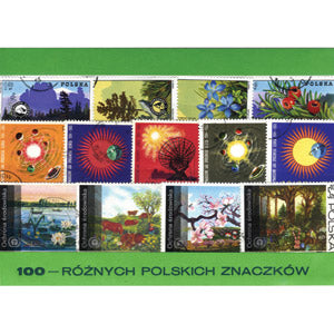 Polish Collectible Postmarked Stamp Sets - 100 Mixed Poland
