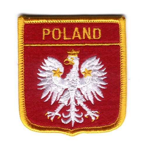 Iron-On Patch - POLAND White Eagle Shield