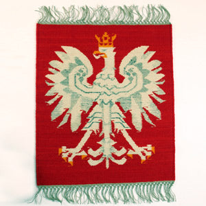 Tapestry Wallhanging Polish White Eagle,  24" x 28"