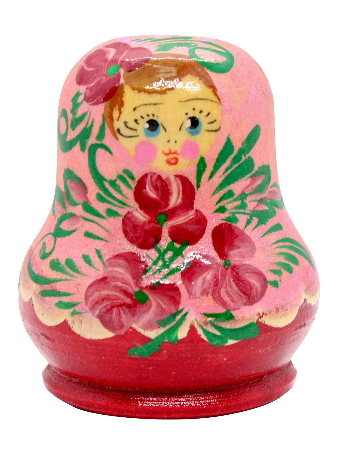 Wooden Magnet - Babuszka Doll, 2 inches Tall