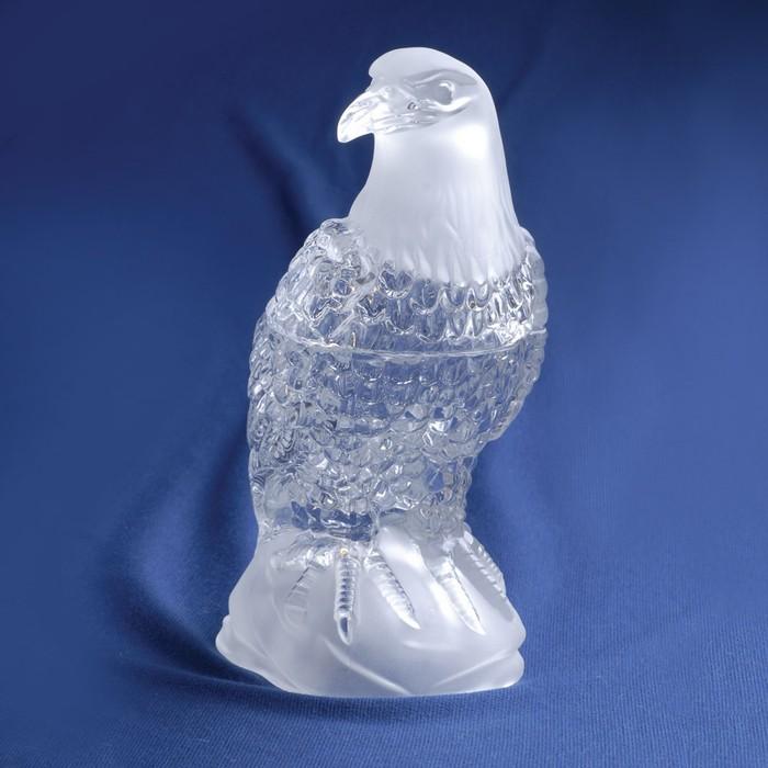 Clear Crystal - Eagle Candy Jar, 9 inches Tall