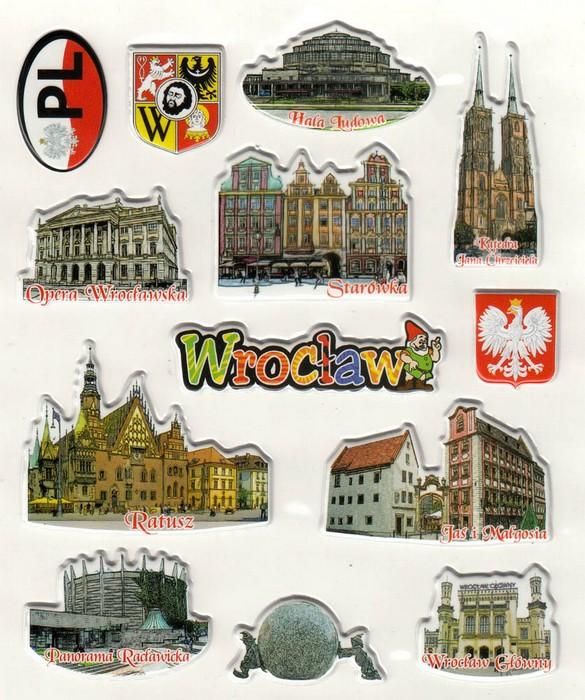 Sticker - Wroclaw City, Set of 13