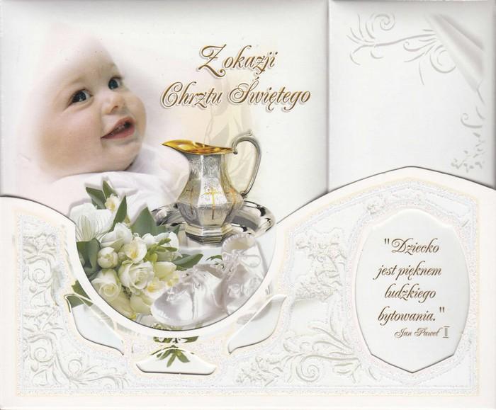 Baby Baptism Remembrance Album - Z okazji Chrztu Sw. # A