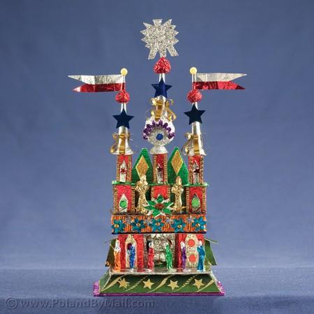 Cracovian Crèche Handmade of Candy Foil