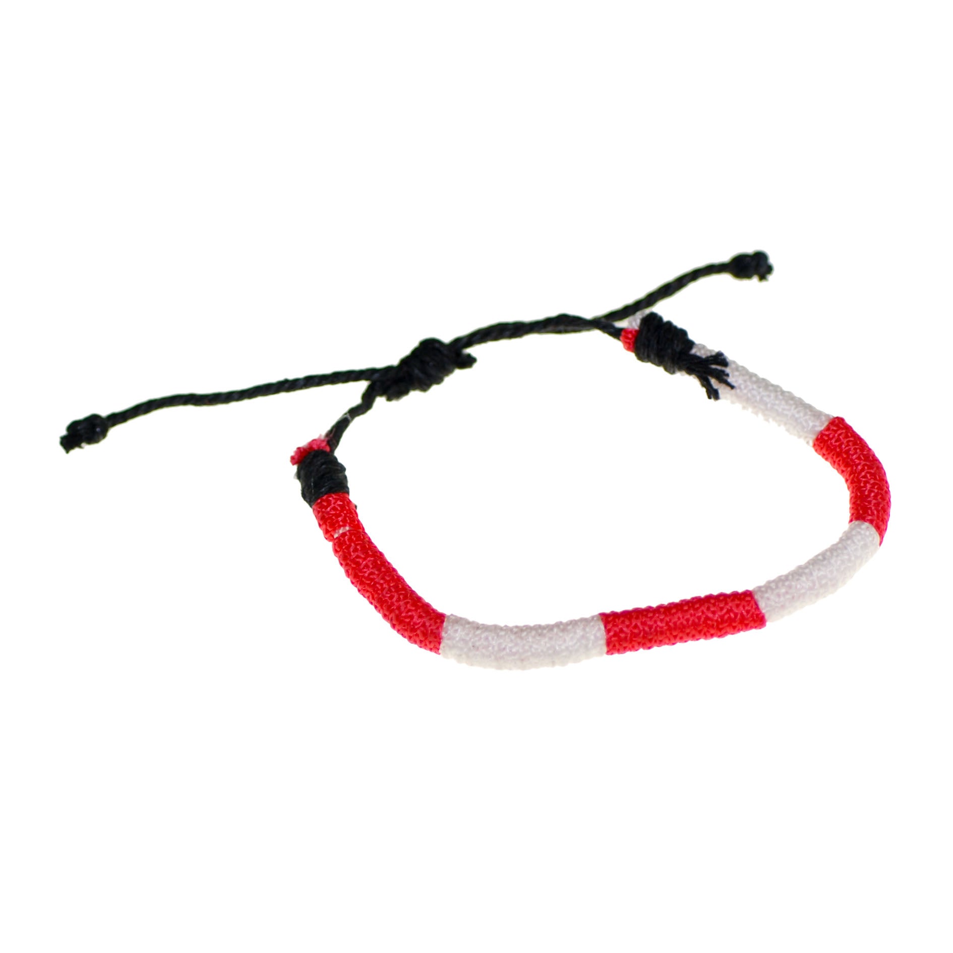 Wristband Tie - Polish National Colors of White & Red