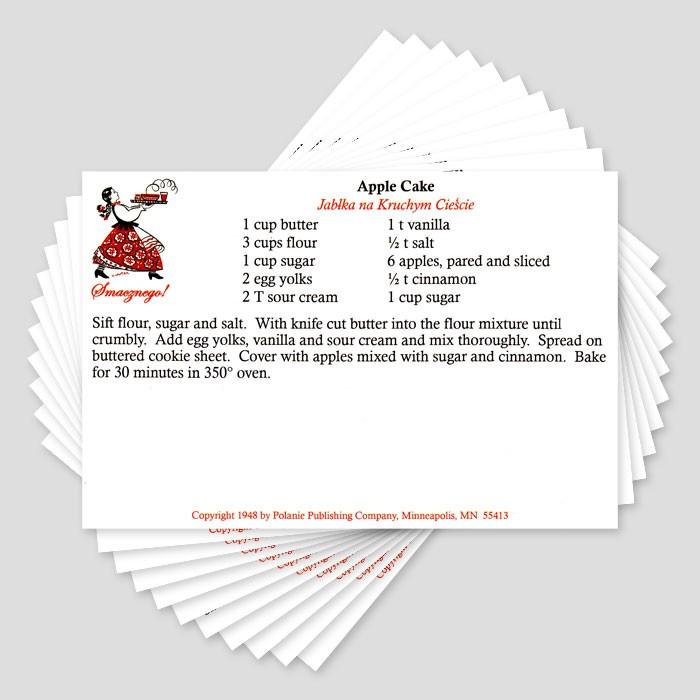 Favorite Gloss Coat Polish Recipe Cards, Set of 11
