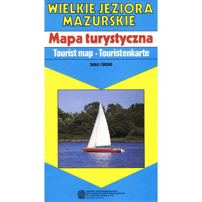 Map Of The Great Masurian Lakes Map Of The Great Masurian Lakes