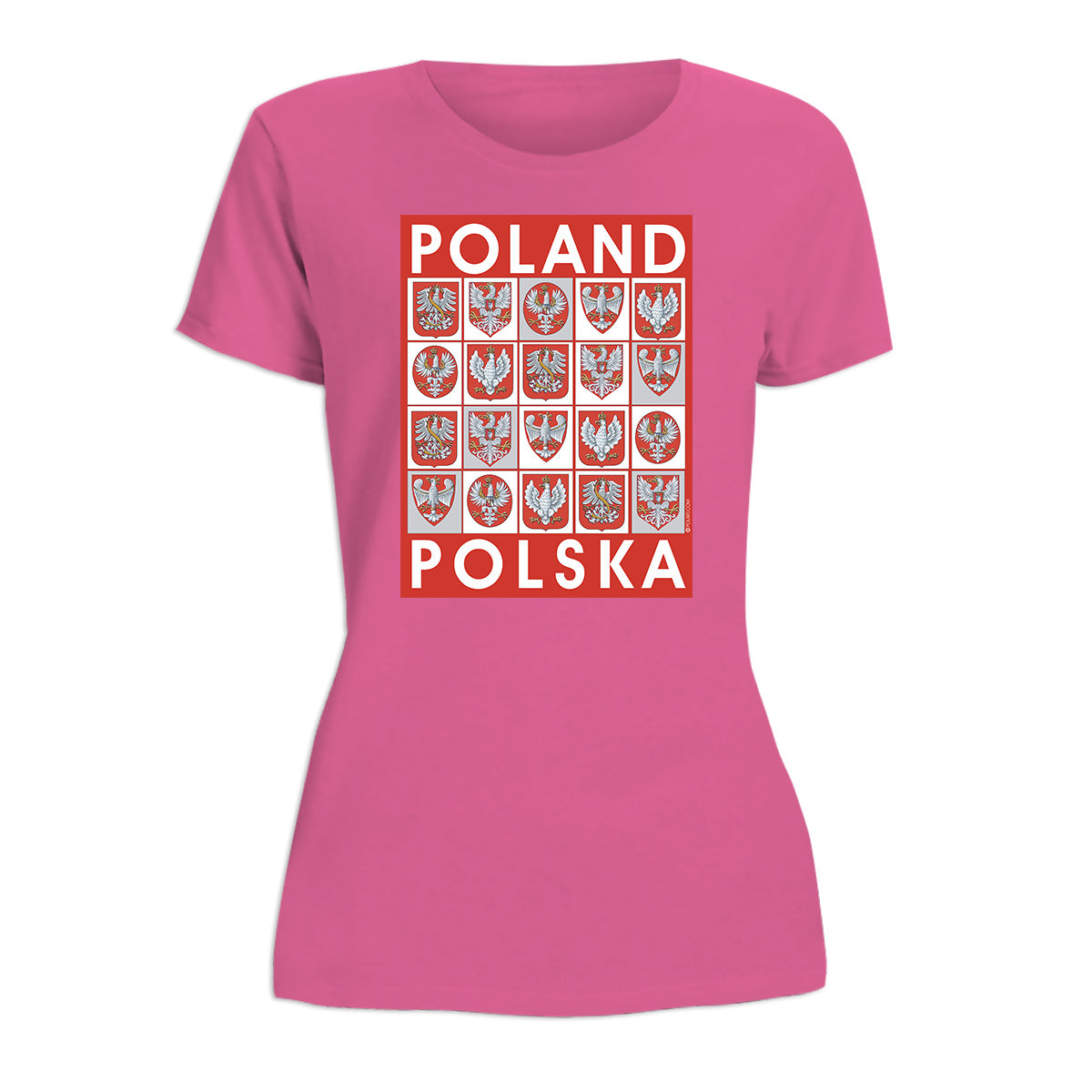 Poland Crests Women's Short Sleeve Tshirt