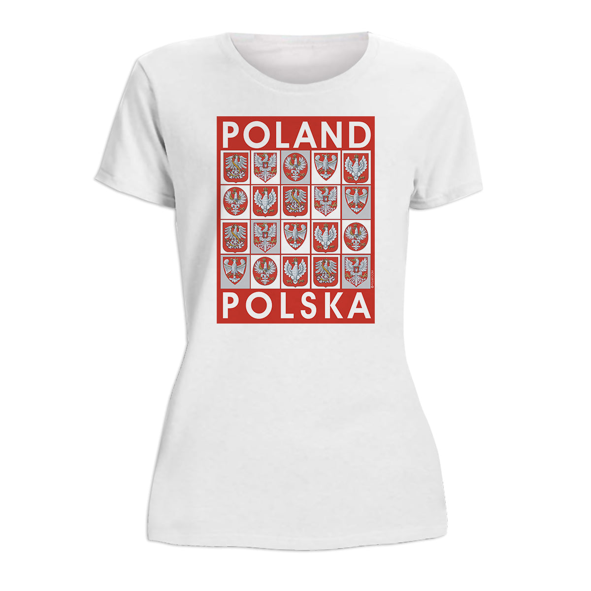 Poland Crests Women's Short Sleeve Tshirt