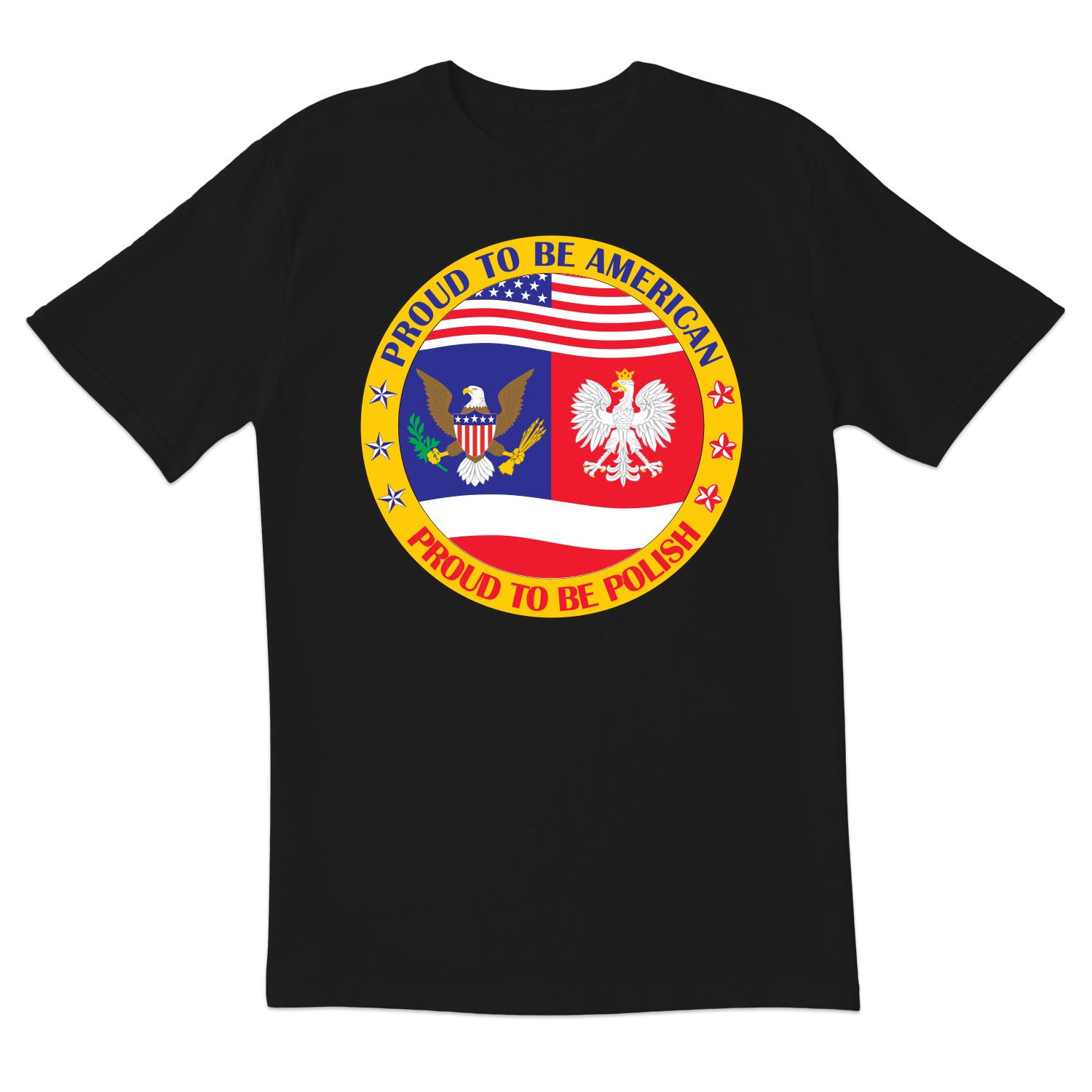 Proud Polish American Short Sleeve Tshirt