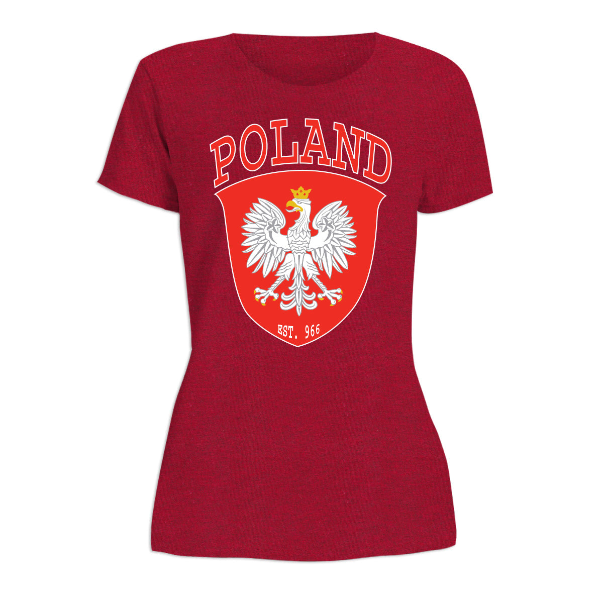 Poland Shield Est. 966 Women's Short Sleeve Tshirt