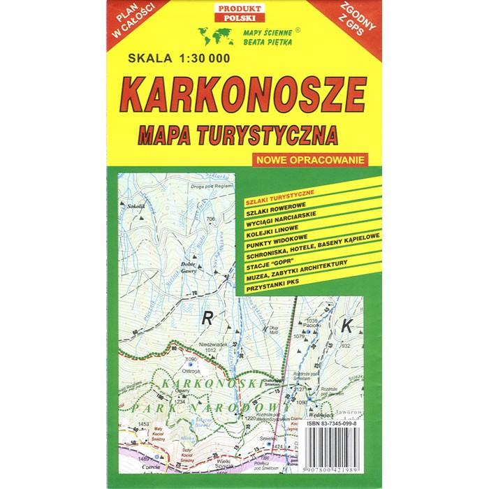 Karkonosze Mountain Range Map
