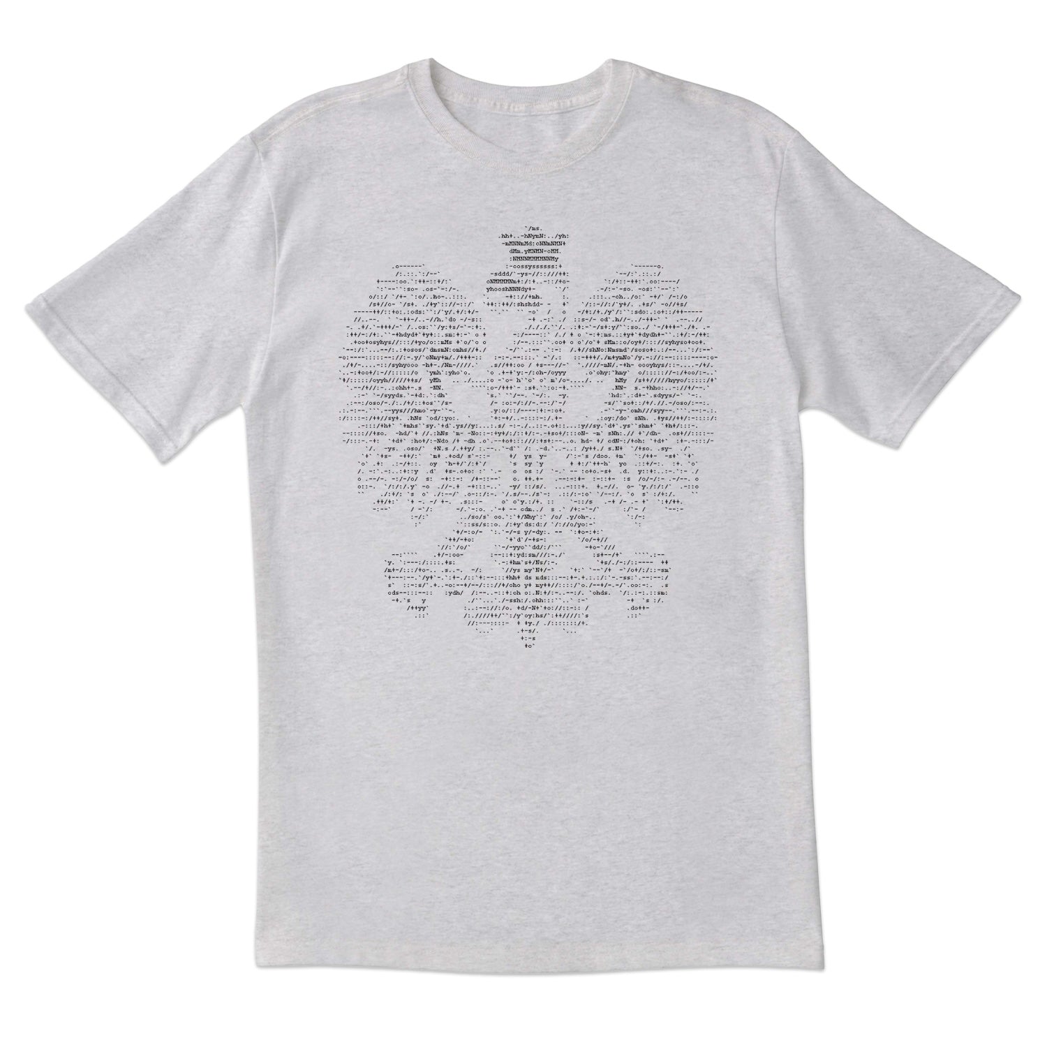 White Eagle In ASCII Code Short Sleeve Tshirt
