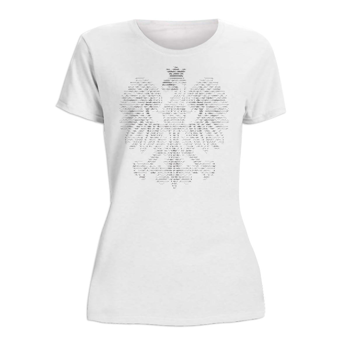 White Eagle In ASCII Code Women's Short Sleeve Tshirt