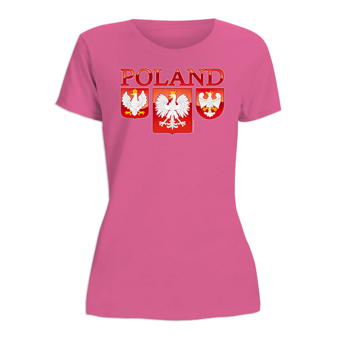 Three Polish Eagle Shields Women's Short Sleeve Tshirt