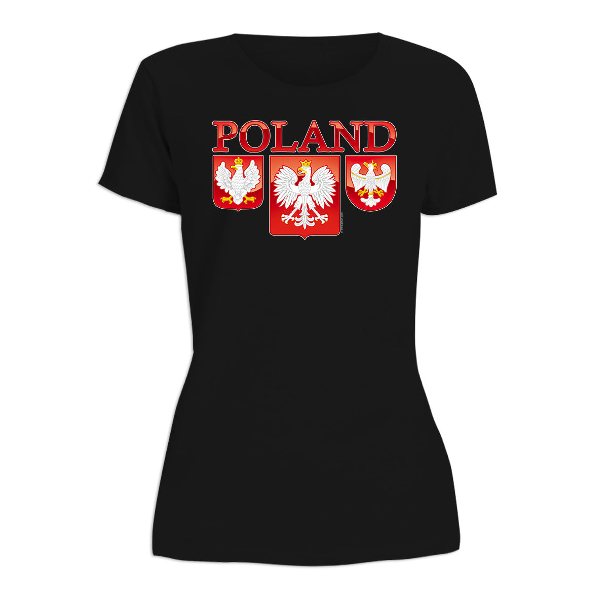 Three Polish Eagle Shields Women's Short Sleeve Tshirt