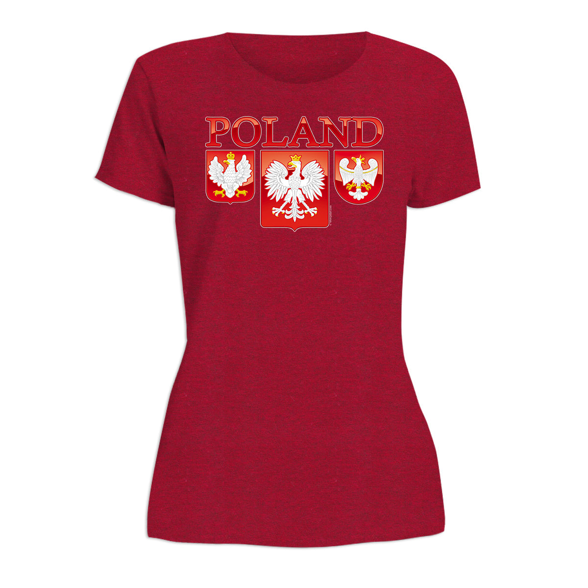 Three Polish Eagle Shields Women's Short Sleeve Tshirt