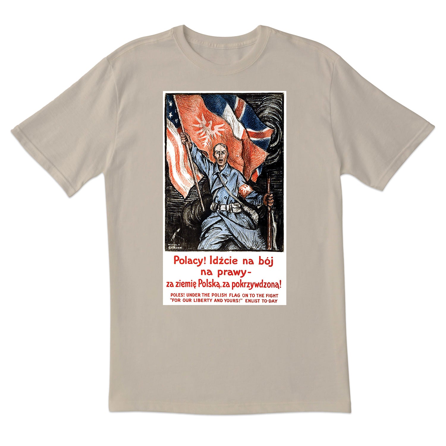 Vintage Poster Enlist in The Polish Army Short Sleeve Tshirt