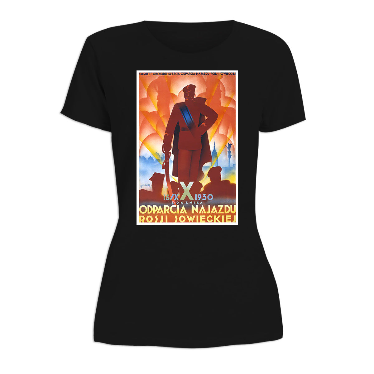 Vintage Poster 10th Anniversary of Soviet Defeat Women's Short Sleeve Tshirt