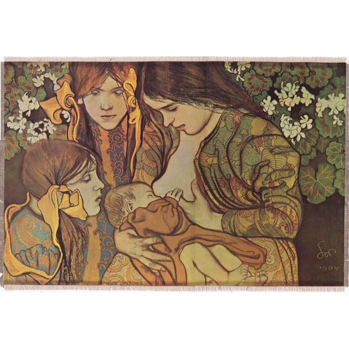 Silkscreen - S.Wyspianski: Motherhood, 18.375" x 12.5"