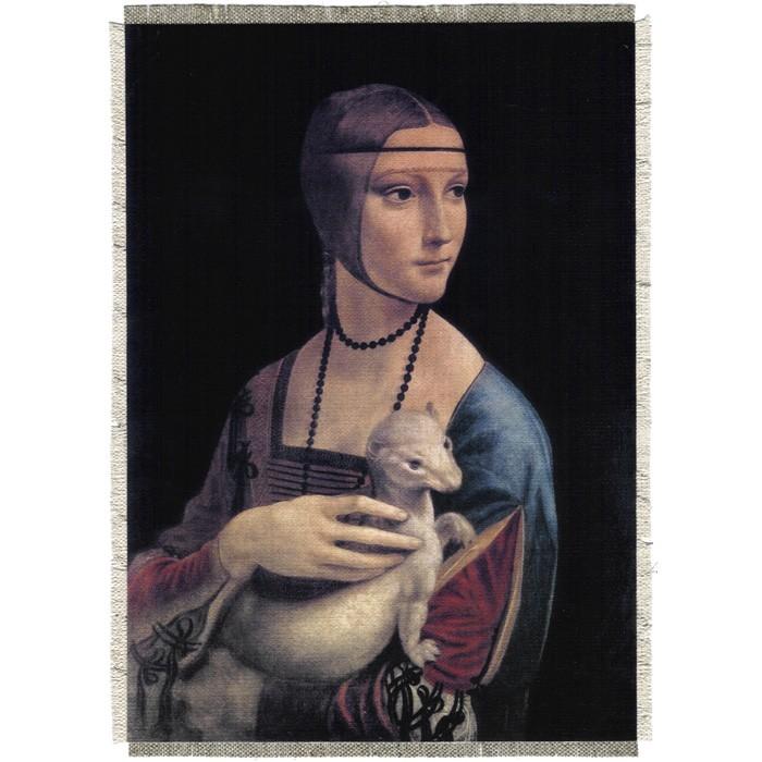 Silkscreen - Da Vinci: A Lady with an Emine, 8.25" x 11.25"
