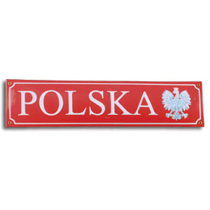 Metal Sign - POLSKA with Eagle