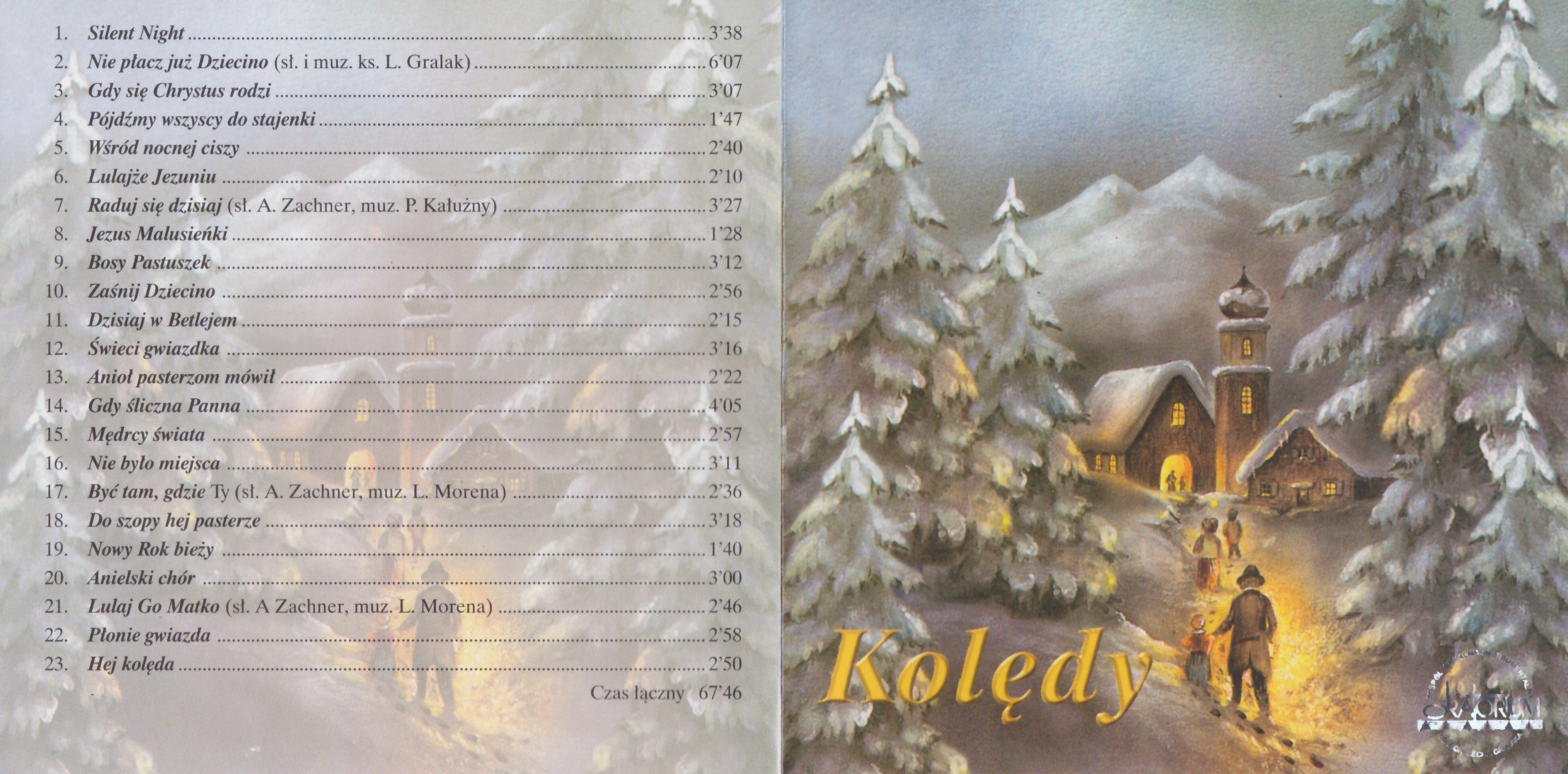 Koledy Christmas Carols by Oratorium Ensamble  CD