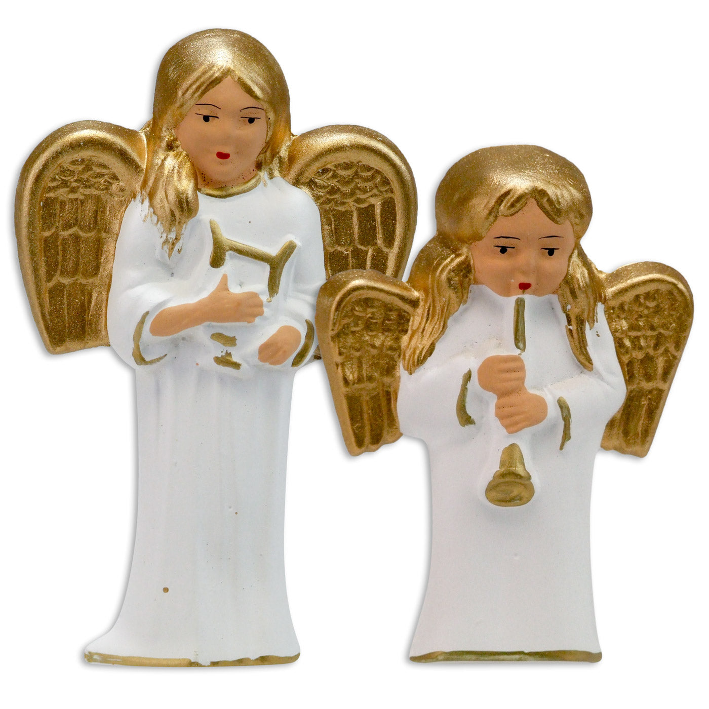 Gypsum Figures - Angel Ornament Set T, 2 Pieces