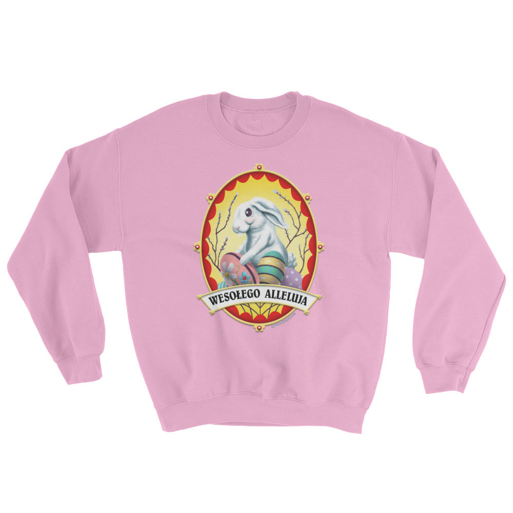 Wesołego Alleluja Bunny Crew Neck Sweatshirt