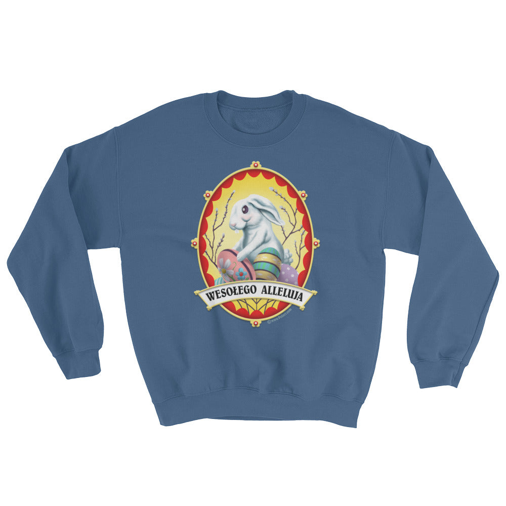 Wesołego Alleluja Bunny Crew Neck Sweatshirt
