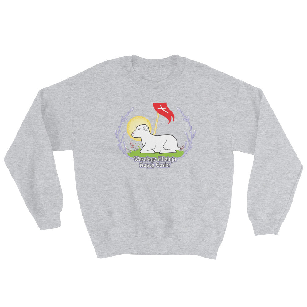 Wesołego Alleluja Lamb Crew Neck Sweatshirt