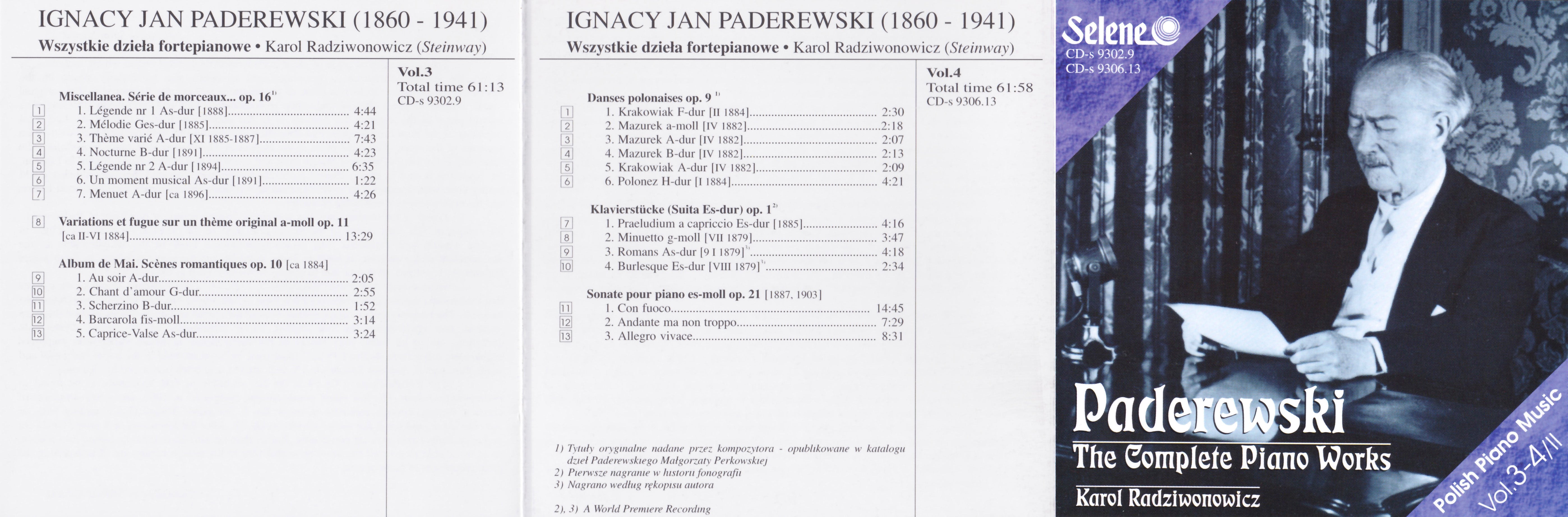 Paderewski - The Complete Piano Works