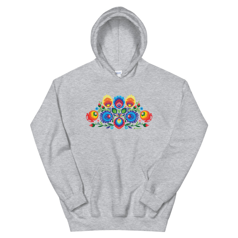 Wycinanki - Folk Art Hooded Sweatshirt