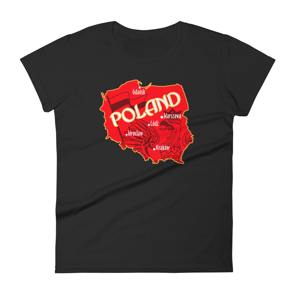Poland Map Women's Short Sleeve T-shirt