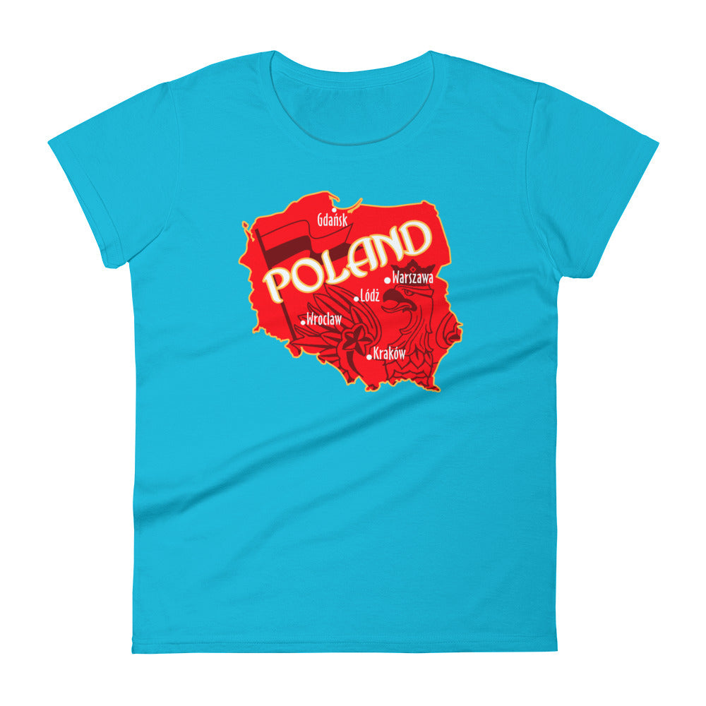 Poland Map Women's Short Sleeve T-shirt