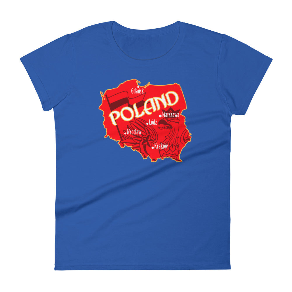 Poland Map Women's Short Sleeve T-shirt