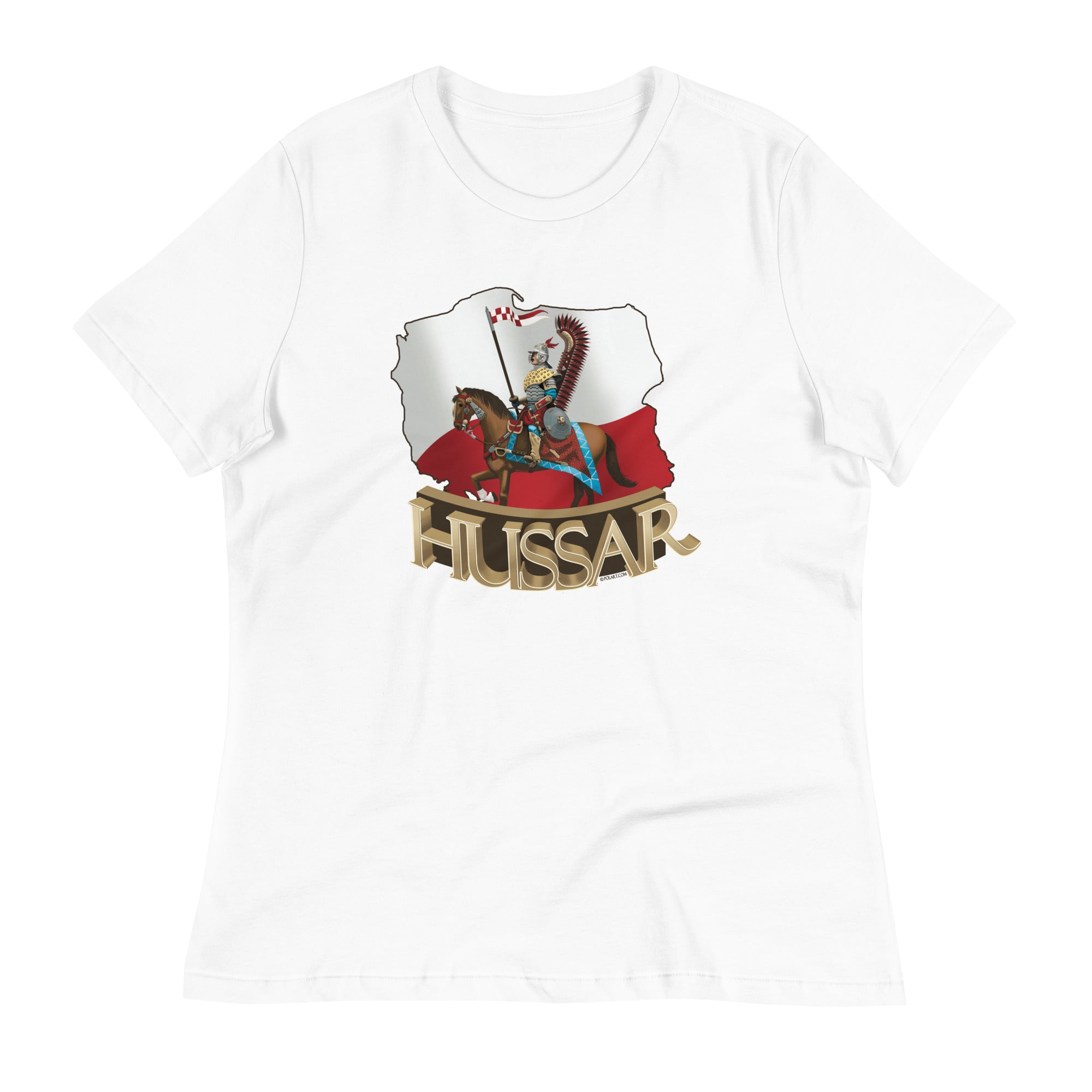 Polish Hussar & Map Women's Relaxed T-Shirt