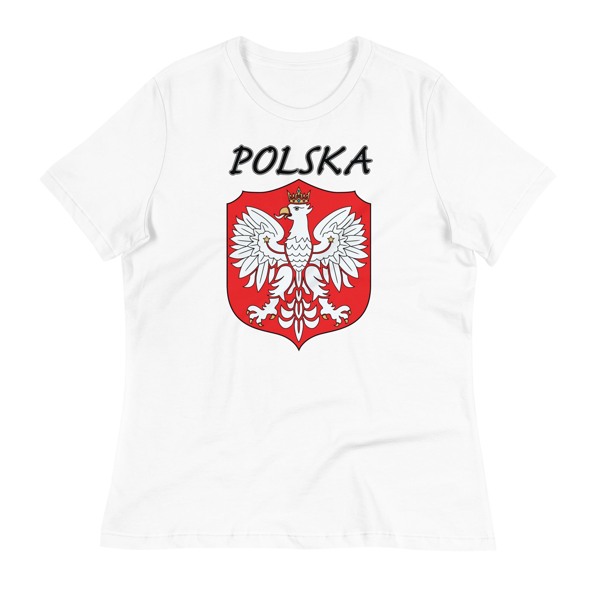 Polska Eagle Shield Women's Relaxed T-Shirt